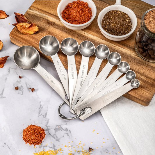 9tsp Stainless Steel Measuring Spoon Set