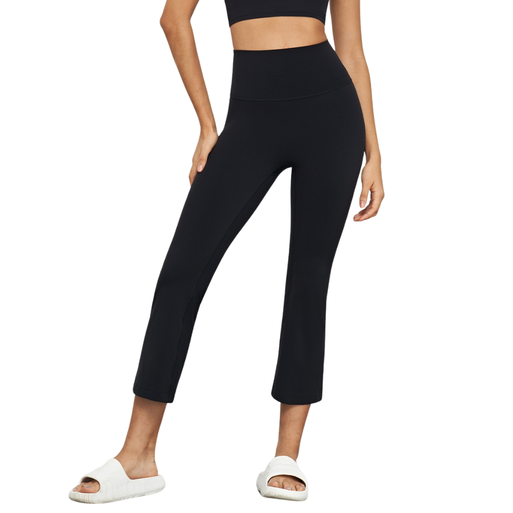 Cropped High-Rise Women's Flare Pants