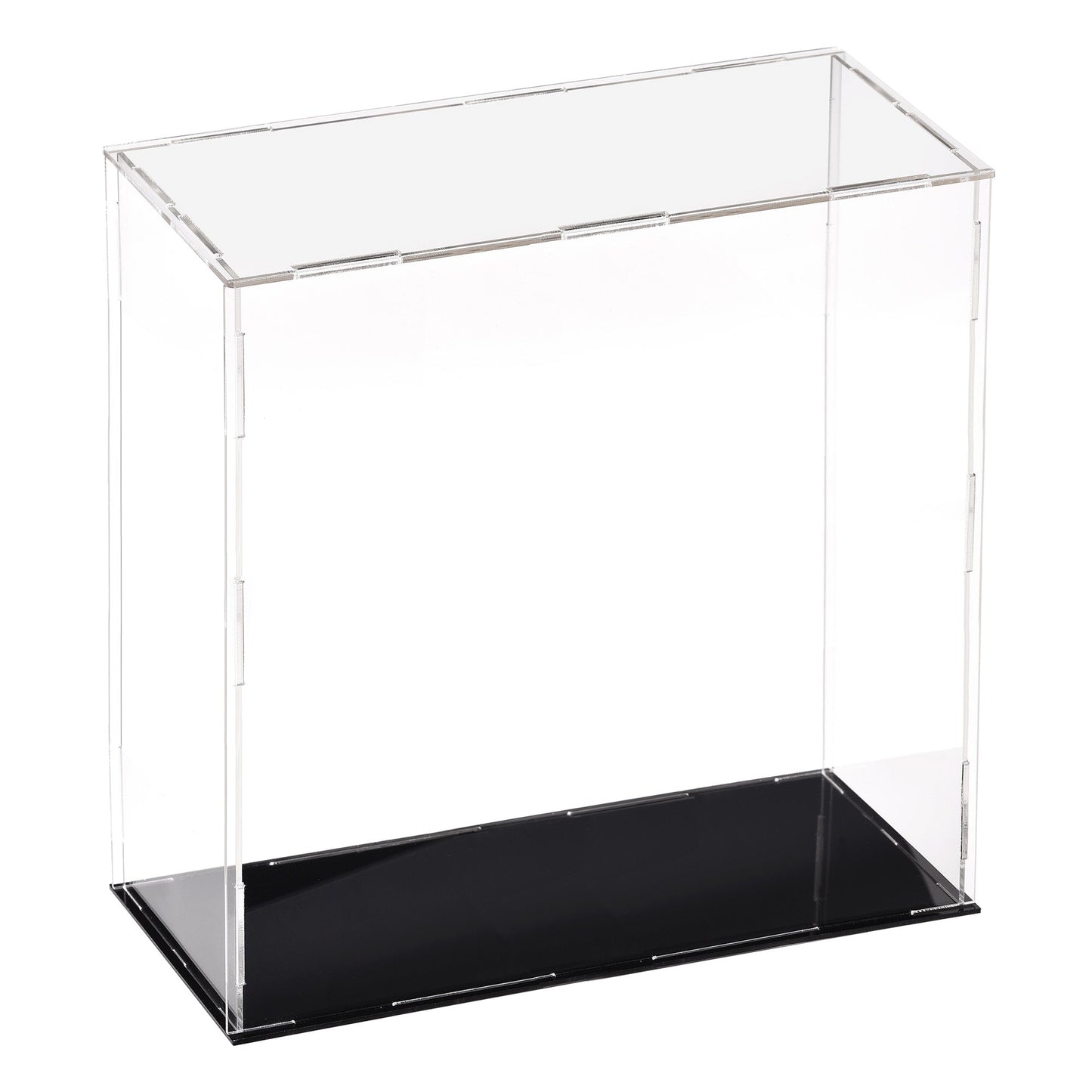 10-inch Tall Custom Size Assembly Acrylic Display Case With Black Base