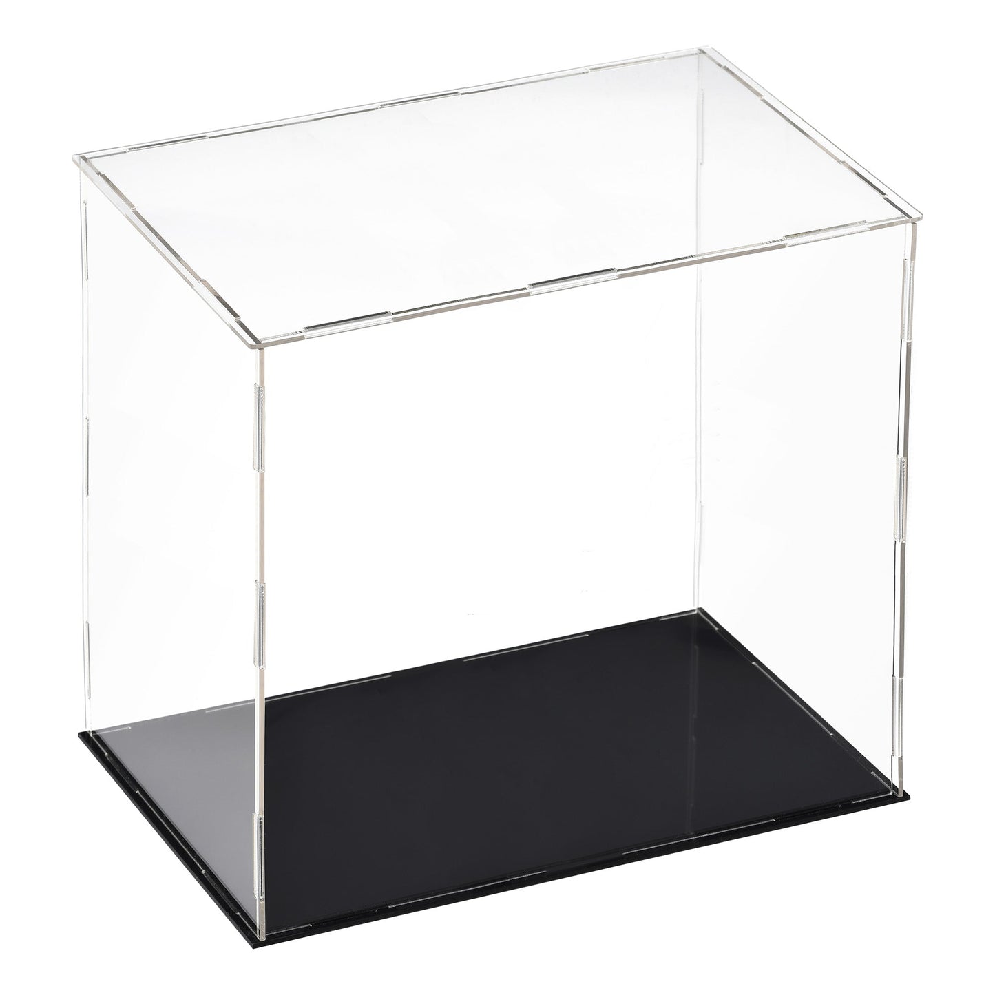 Clear Rectangle Acrylic Display Boxes With Black Base