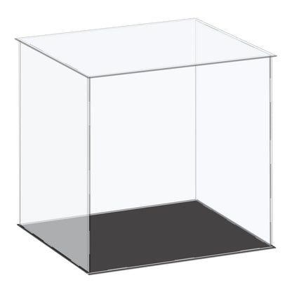 14-inch Tall Custom Size Assembly Acrylic Display Case With Black Base