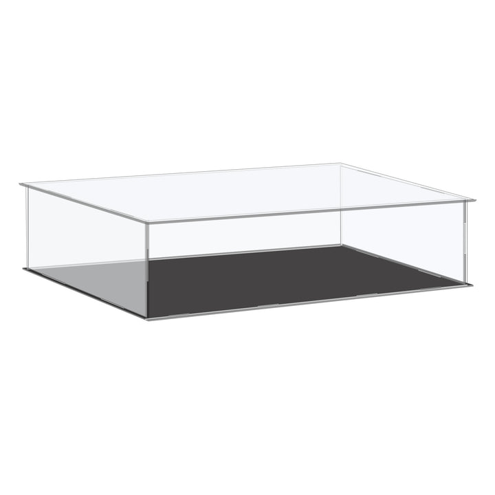 4-inch Tall Custom Size Assembly Acrylic Display Case With Black Base