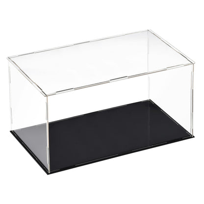 6-inch Tall Custom Size Assembly Acrylic Display Case With Black Base