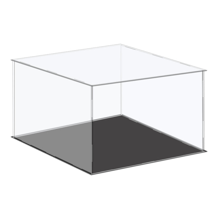 8-inch Tall Custom Size Assembly Acrylic Display Case With Black Base