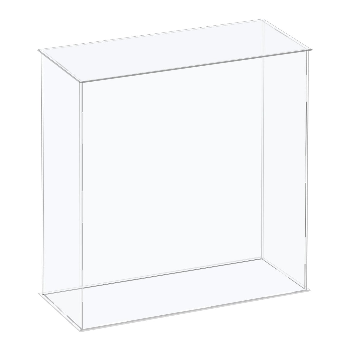 12-inch Tall Custom Size Assembly Acrylic Display Case With Clear Base