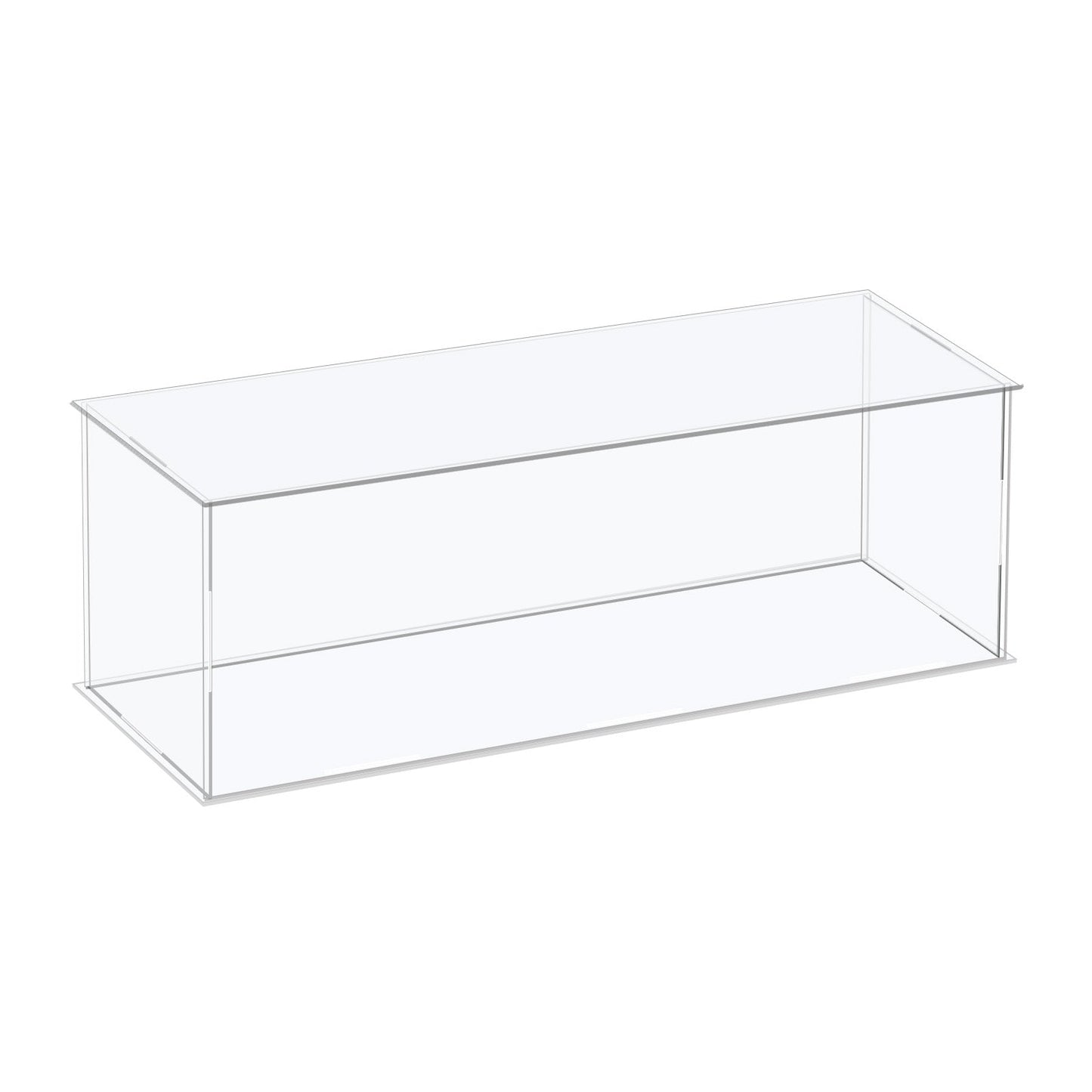 4-inch Tall Custom Size Assembly Acrylic Display Case With Clear Base