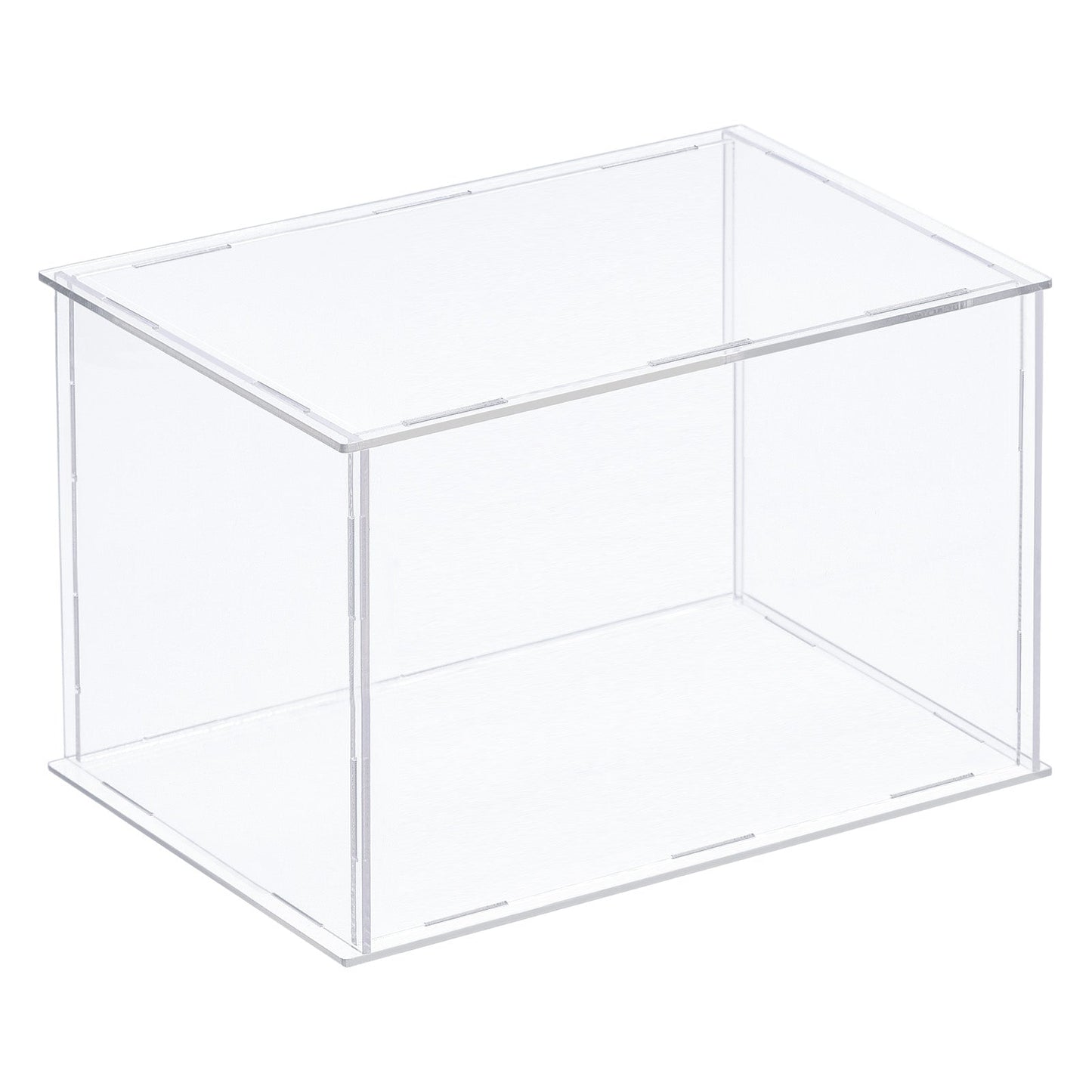 8-inch Tall Custom Size Assembly Acrylic Display Case With Clear Base