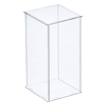 8-inch Tall Custom Size Assembly Acrylic Display Case With Clear Base