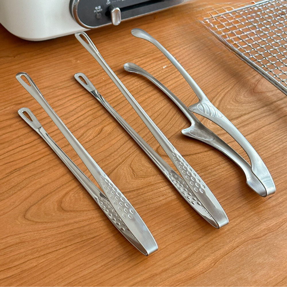 Stainless Steel Food Tongs For Cooking Set Of 3