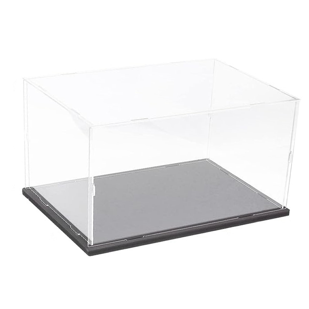 8 inches High Custom Size Assembly Acrylic Display Case With Black Base ...