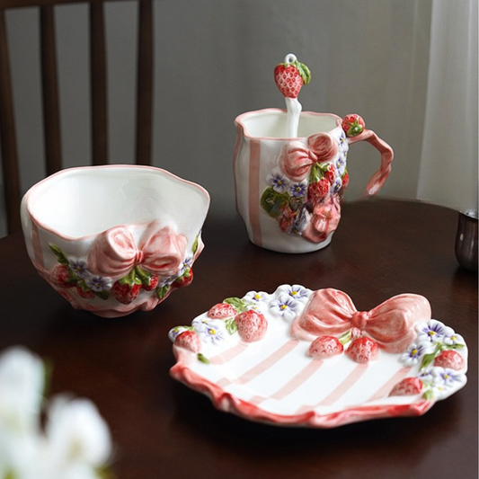 Blossom Bow & Cup Drinkware Set