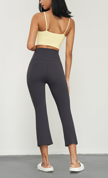 Cropped High-Rise Women's Flare Pants