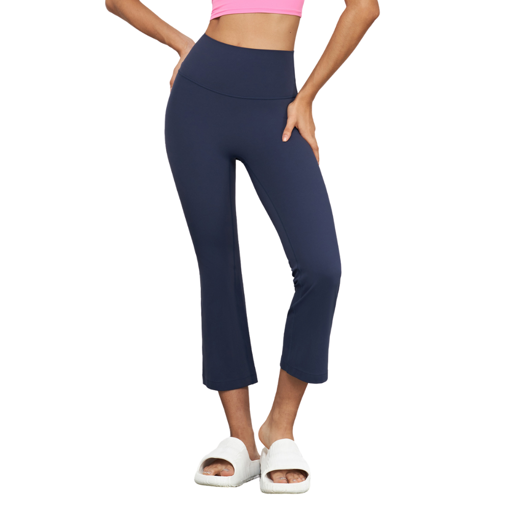 Cropped High-Rise Women's Flare Pants