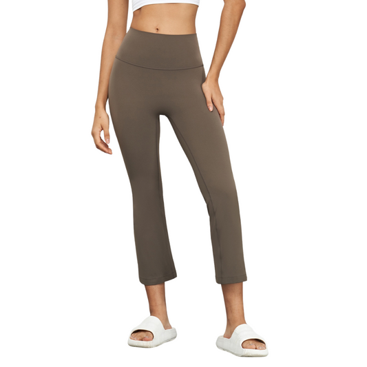 Cropped High-Rise Women's Flare Pants