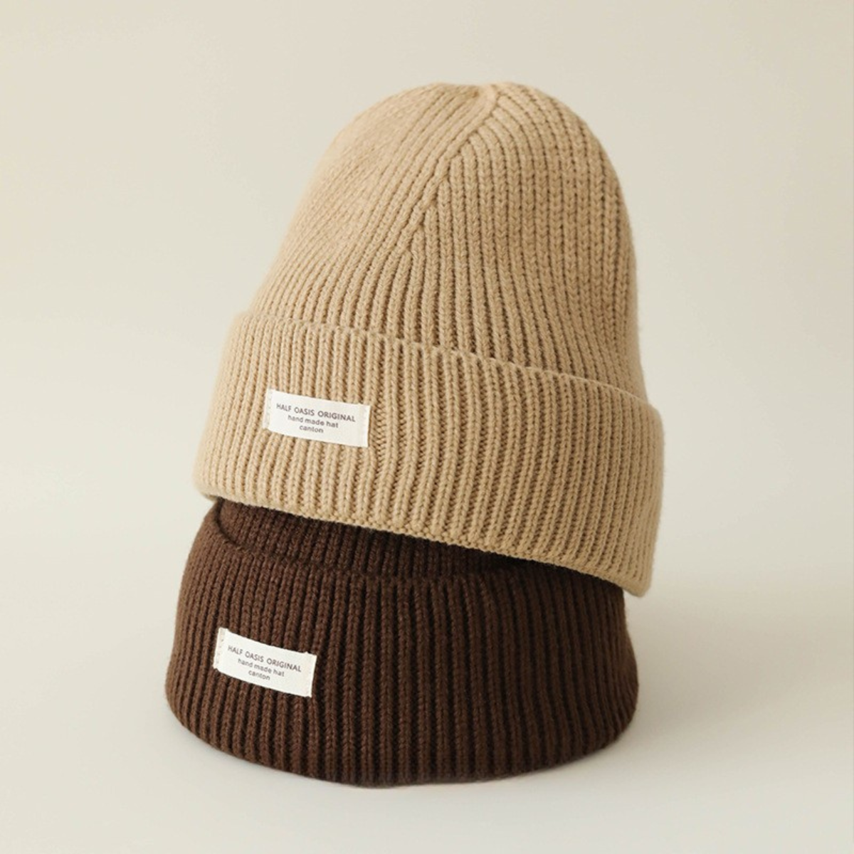 Half Oasis Original Ribbed Knit Beanie