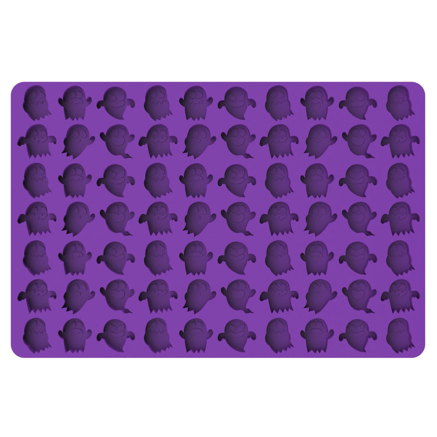 Halloween Ghost Silicone Depositor Mold, 70 Cavities