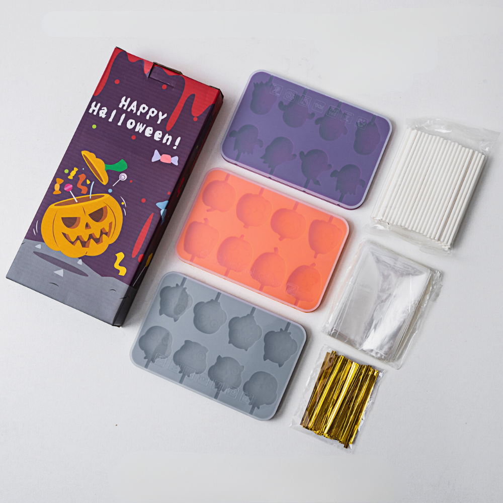 Halloween Silicone Candy Depositor Mold Set of 3 Packs