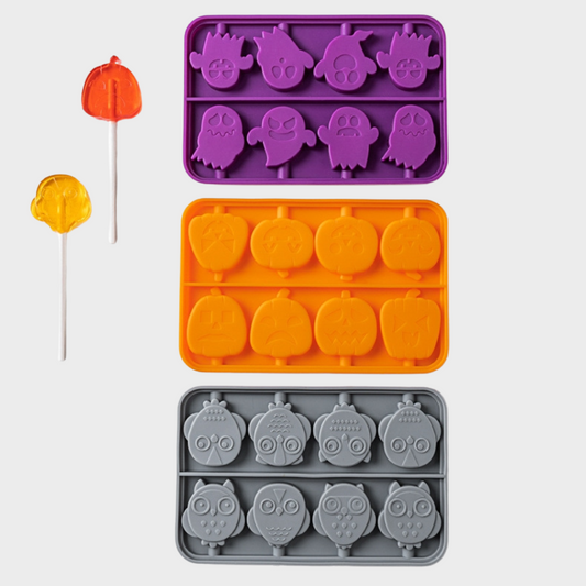 Halloween Silicone Candy Depositor Mold Set of 3 Packs