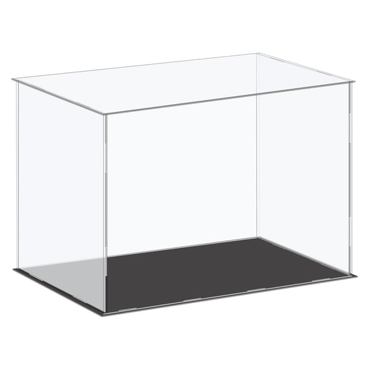 10 inches Tall Self-Assembled Acrylic Display Case With Black Base