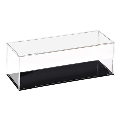 4 inches Tall Self-Assembled Acrylic Display Case With Black Base