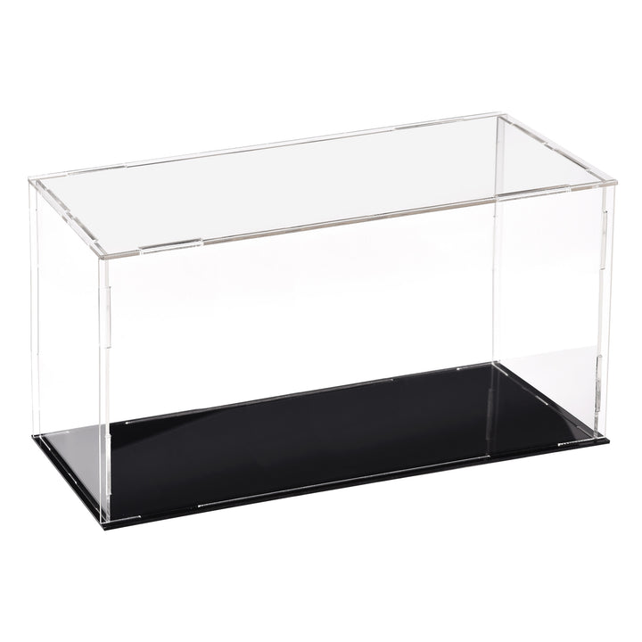 6 inches Tall Self-Assembled Acrylic Display Case With Black Base