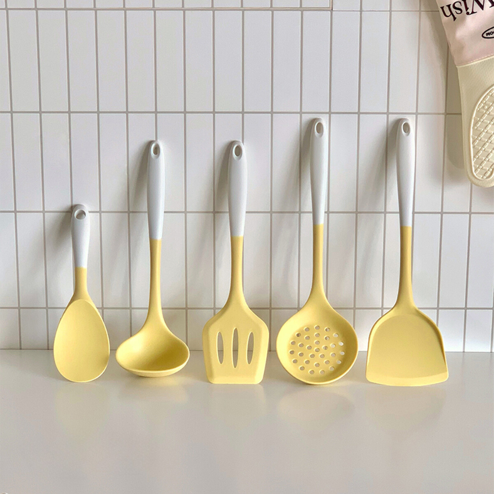 Yellow Kitchen Cooking Utensils Set Of 5 Pcs