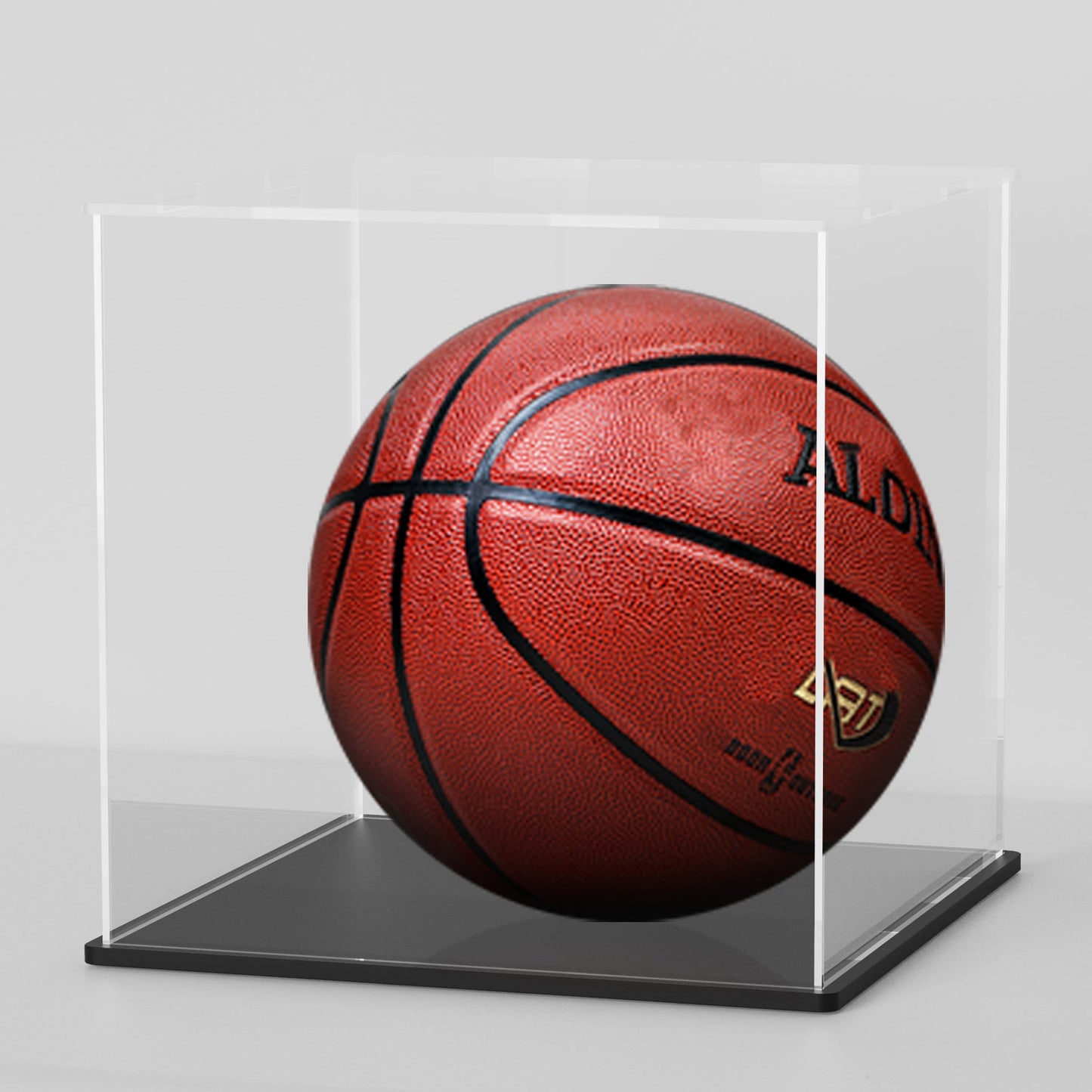 12 inches Tall Self-Assembled Acrylic Display Case With Black Base