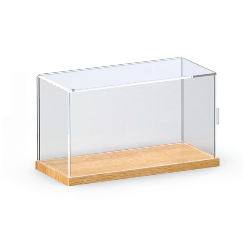 6'' Tall x 10'' Length x 4.7'' Width Wooden Base Display Case With Side-Open Door