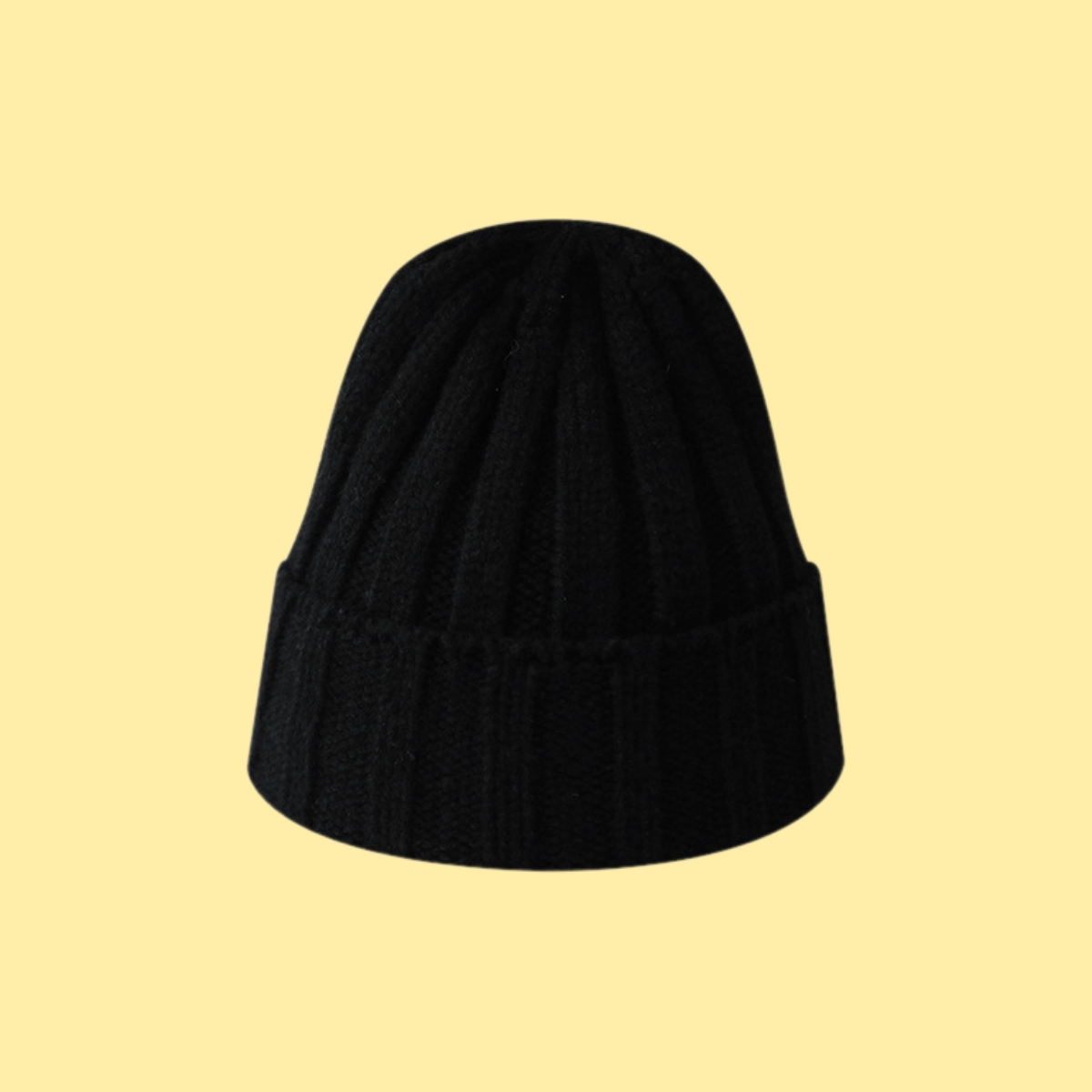 Solid Color Universal Ribbed Knit Beanie