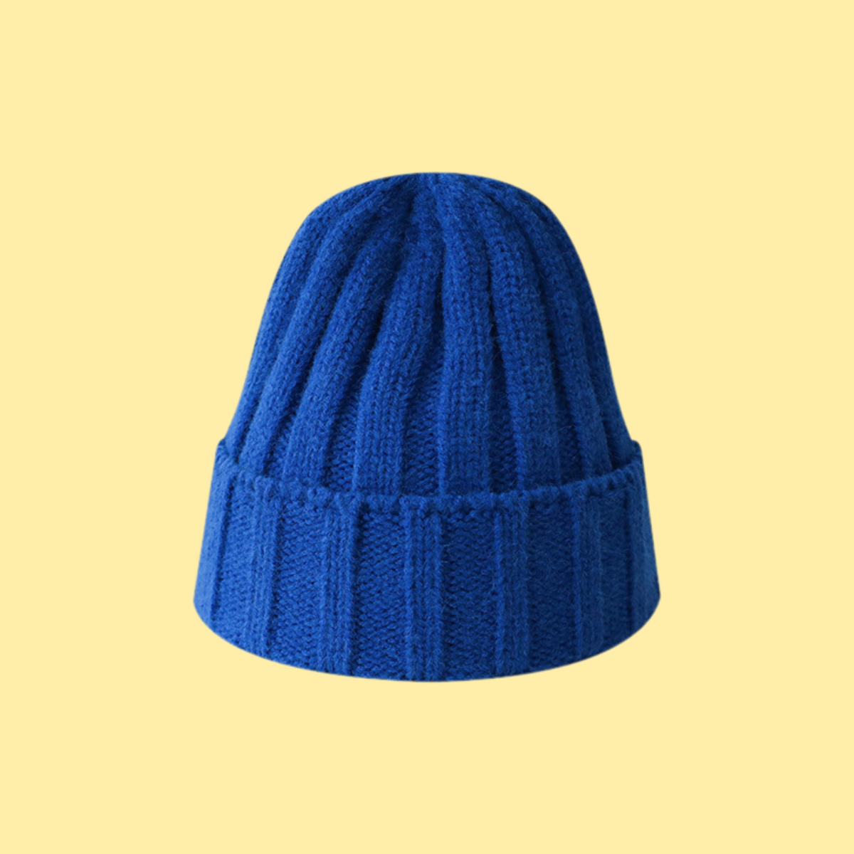 Solid Color Universal Ribbed Knit Beanie
