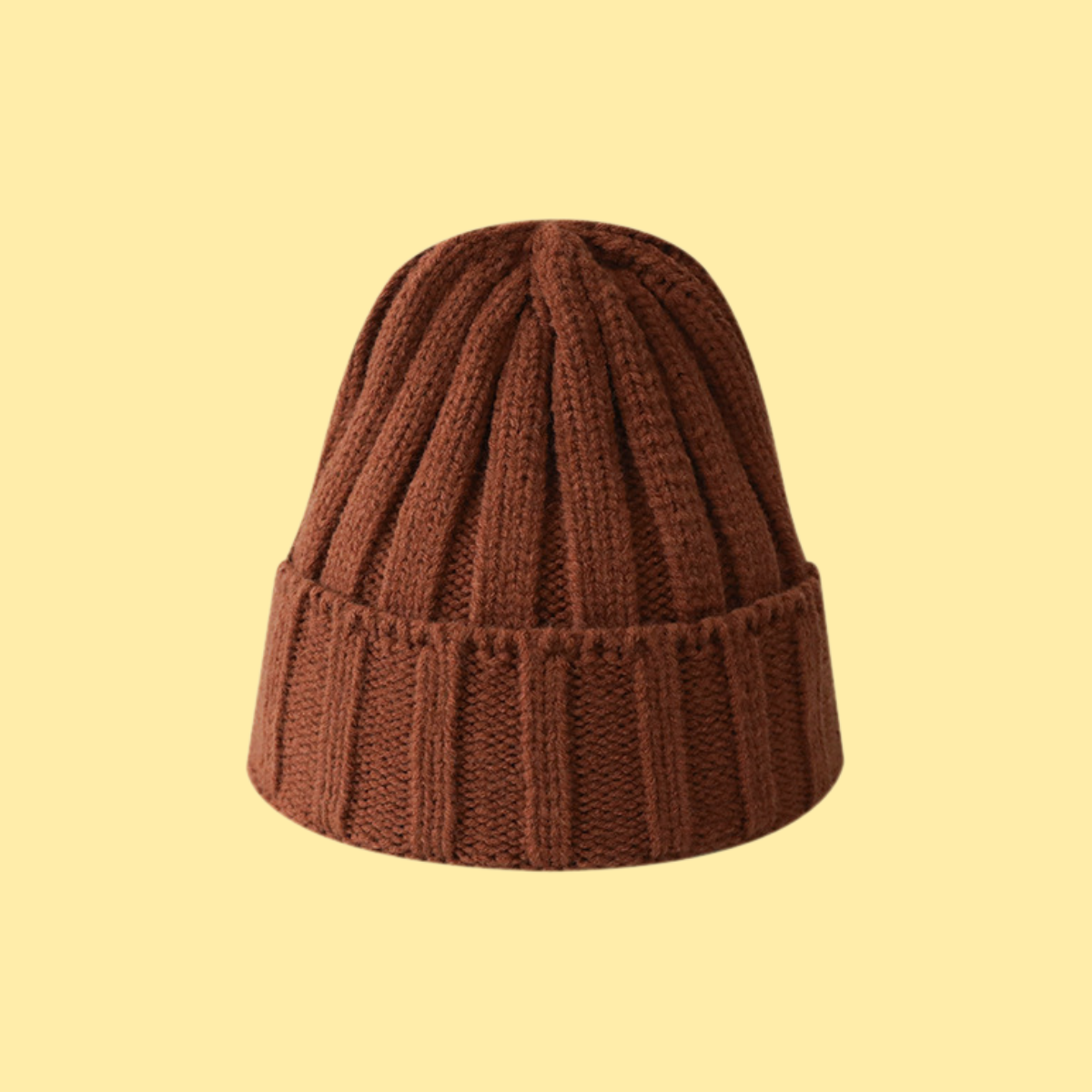 Solid Color Universal Ribbed Knit Beanie