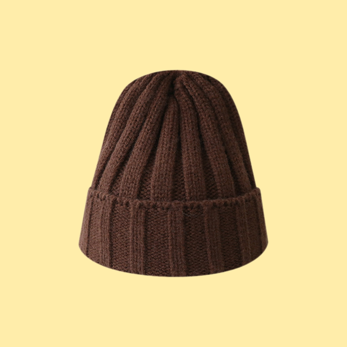 Solid Color Universal Ribbed Knit Beanie