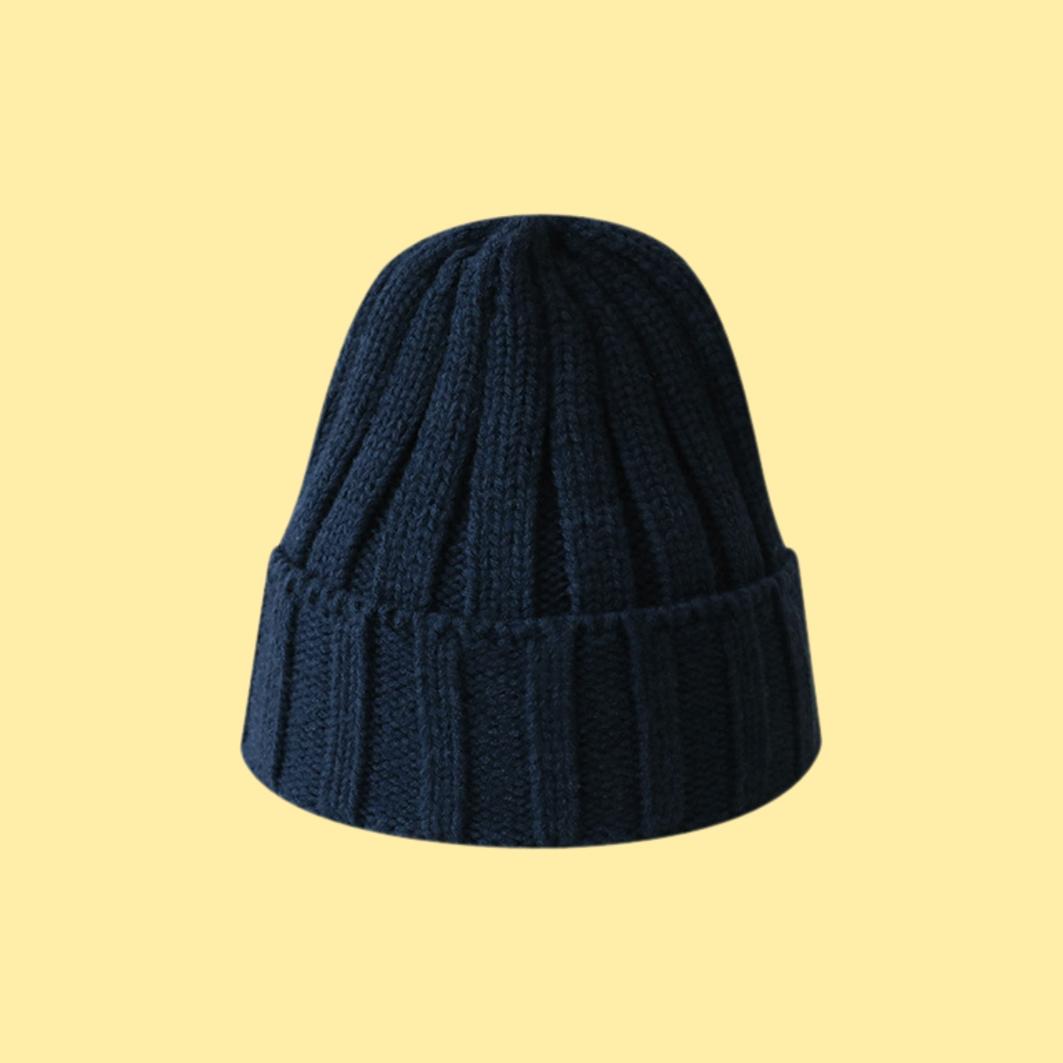 Solid Color Universal Ribbed Knit Beanie
