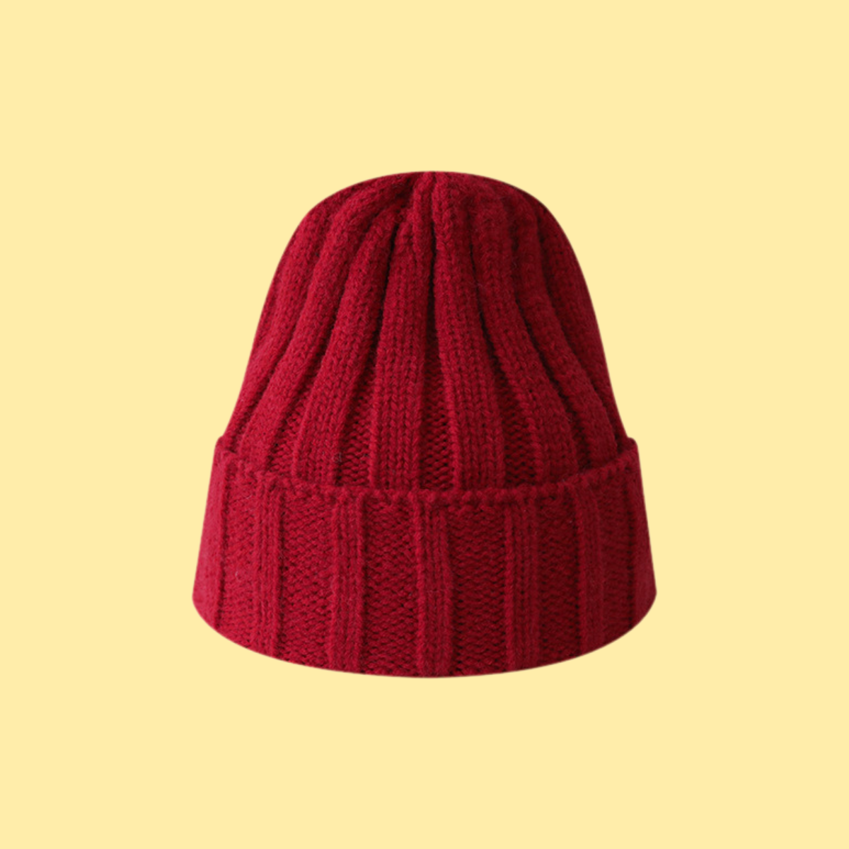 Solid Color Universal Ribbed Knit Beanie
