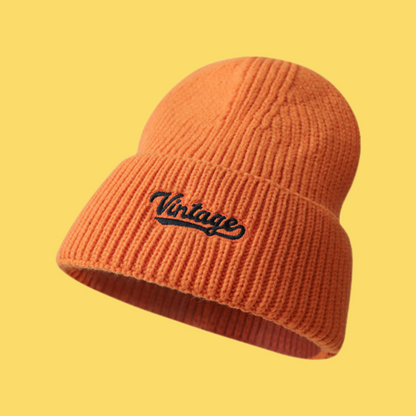 VINTAGE Universal Ribbed Knit Beanie