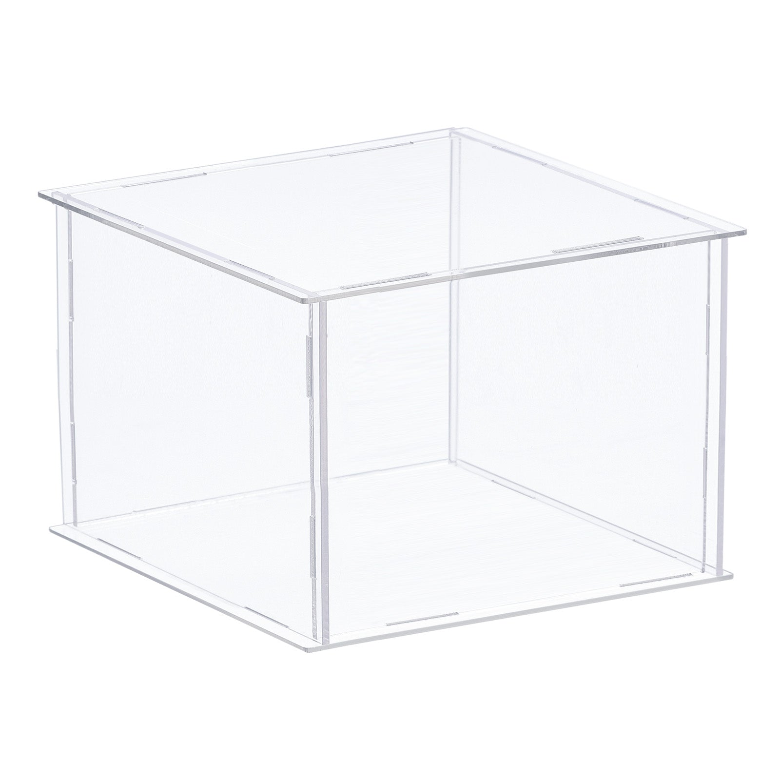 6 inches High Custom Size Assembly Acrylic Display Case With Clear Base ...