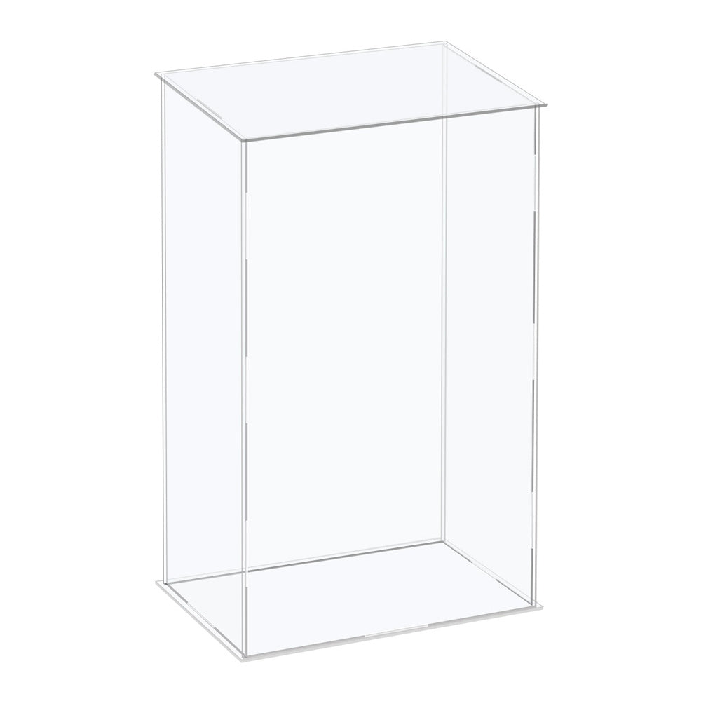 12-inch Tall Custom Size Assembly Acrylic Display Case With Clear Base – W -NextLevel