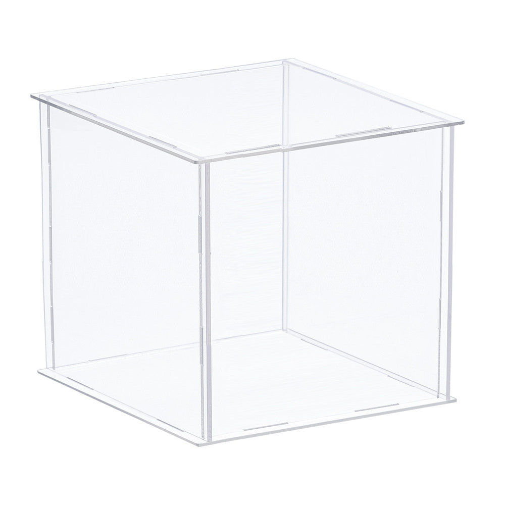 4 inches Tall Self-Assembled Acrylic Display Case With Clear Base – W ...